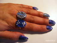 Kék és ezüst gyűrűk