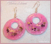 rózsaszín fülbevaló