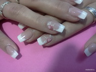 esküvői francia porcelán virágokkal