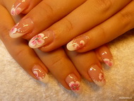 Best Nails - zselés francia akril diszitéssel