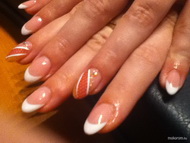 Best Nails - Piros hálóval és csillámmal