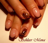 Best Nails - Akvarell virágos francia