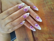 mandula lila szirmokkal