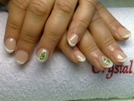 törtkagylós épített zselé