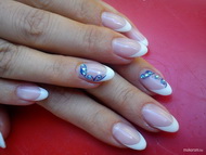 Best Nails - egyszerű kék mintával