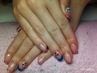 Best Nails - rozsaszín kék