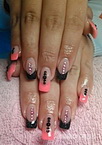 Best Nails - fekete pink