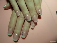 Best Nails - Lila díszes francia