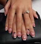 Francia zselé swarovski kövekkel