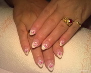 francia pink virággal