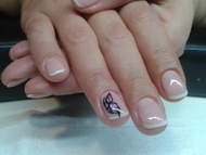 Akril pillangós francia