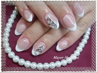 Francia köröm variáció