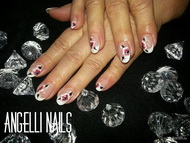 Akril díszítés virággal