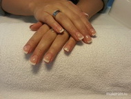 Sima francia körömágy hosszabbítással