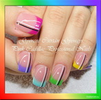 Rainbow nails