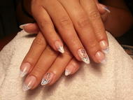 Best Nails - kék csillámmal