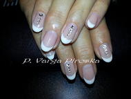 Francia zselé strasszokkal