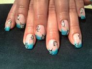 Best Nails - ezüst abszrak mintával