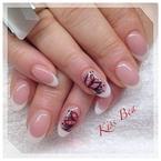 Best Nails - Virágos francia