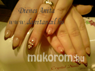 Best Nails - bordó francia swarowskival