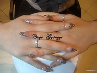 Best Nails - csillámos francia