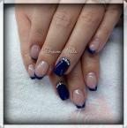 Best Nails - Blue and swarovski