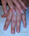 Best Nails - Virágos francia