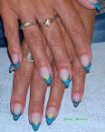Best Nails - Virágos francia