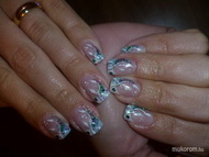 zselés akril díszítéssel