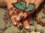 Best Nails - akril csipke és porcelán pillangó