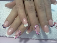 Akril egymozdulat virág