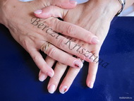 Csillámos  francia katicával