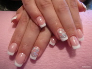 Best Nails - francia kis kékkel