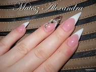 kagylós flitteres stiletto