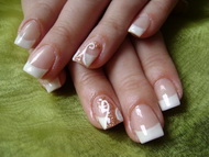 Egyszerű francia,-pici mintával