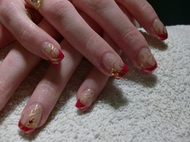 Francia akrillal és kővel