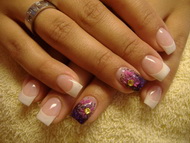 Best Nails - francia, virággal