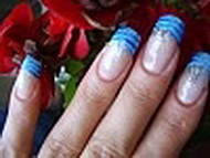 Best Nails - csíkos francia