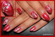 zselés lakkozás díszítéssel