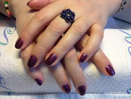 Best Nails - Lila csillámos géllakk