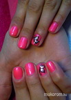 Neon pink pillangós
