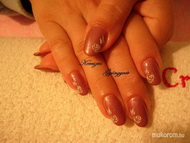 Gél Lakk akril virággal