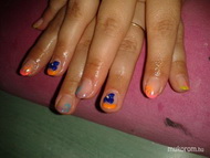 Gél Lakk Porcelán virággal