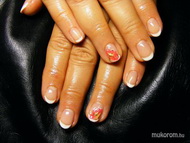 gellac akrilvirággal