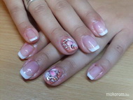 gel lac zselés virággal