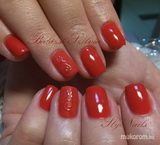 matt és fényes gél lakk