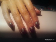 Lila arany csillámmal