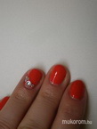 Best Nails - Red mandarin köves