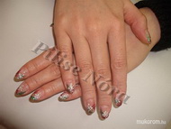 lakkzselé akril mintával