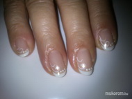 Saját köröm francia gél lakkozással